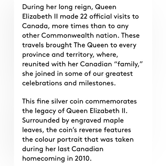 This 99.99% pure silver coin features the official portrait taken in 2010 - Picture 5 of 6